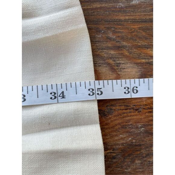 SK1 VTG J.G. Hook Pleated Linen Maxi Skirt White Size 14‎ - Picture 6 of 9